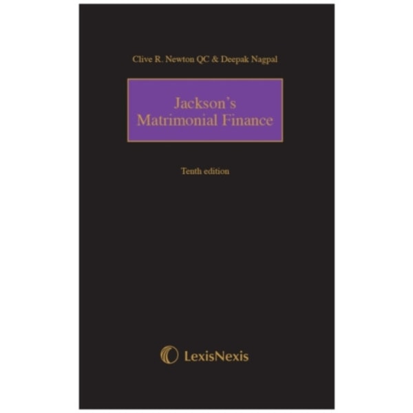 Jackson's Matrimonial Finance Tenth edition (inbunden, eng)
