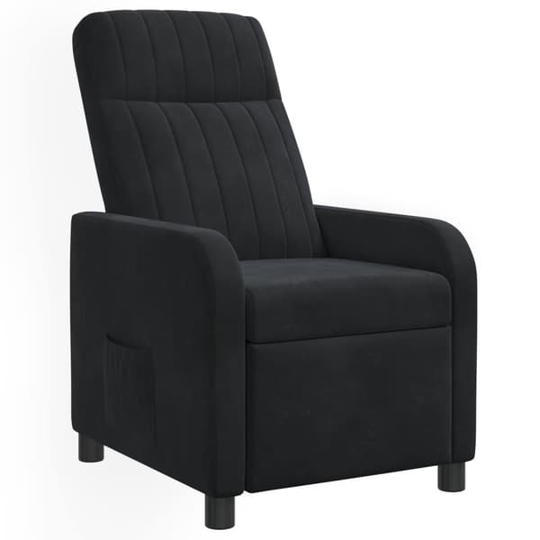 Recliner Svart Sammet (V)