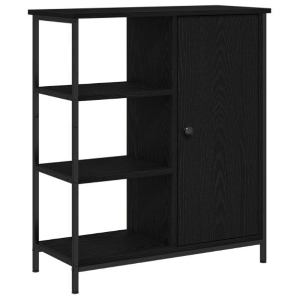 Skåp Svart Ek 70x30x80 cm Konstruerat trä
