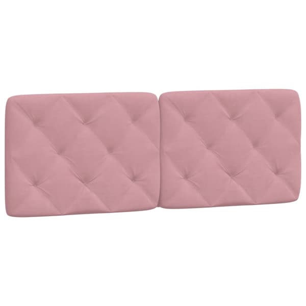 Headboard Cushion Pink 120 cm Velvet