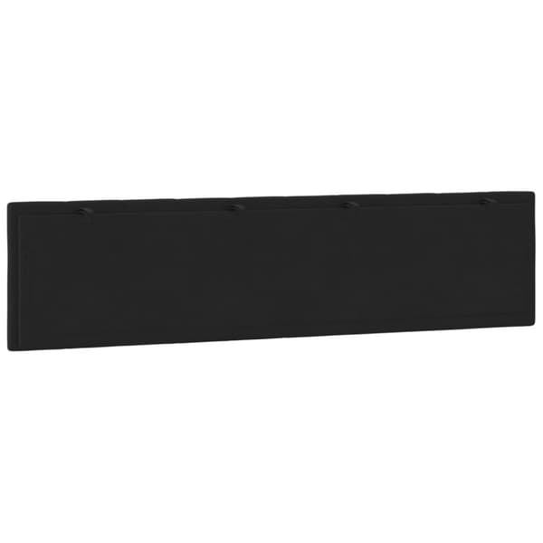 Headboard Cushion "Hanko" Black 200 cm Velvet