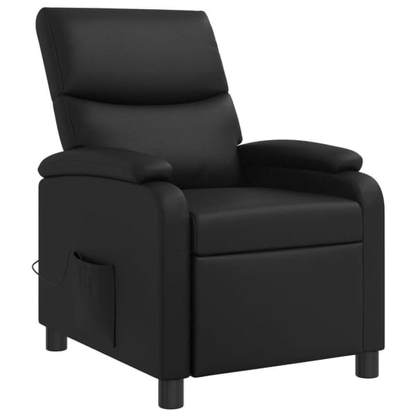 Massagefåtölj Svart Konstläder