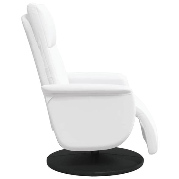 Massagefåtölj Vit Konstläder
