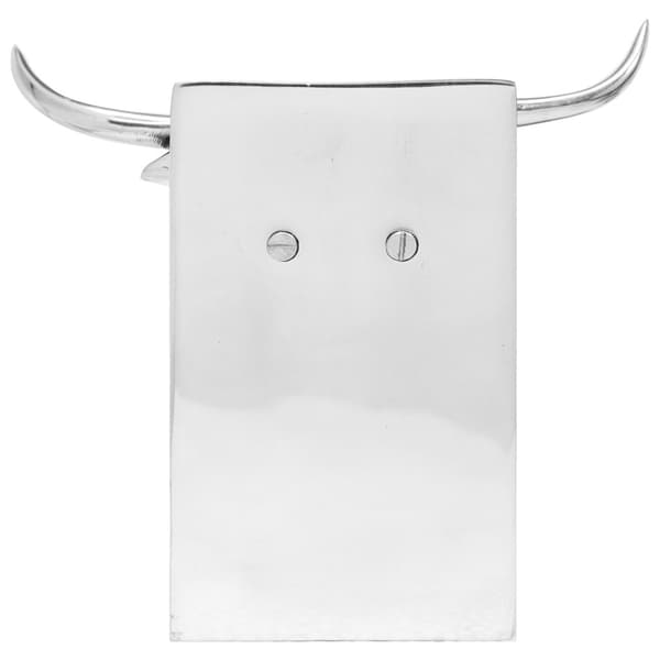 Bokstöd 2 pcs Silver 17 x 15 x 27 cm Aluminium