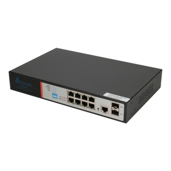 Extralink VICTOR - switch - 8 portar - Administrerad - rackmonterbar