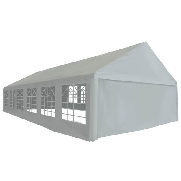 Tälttyg utan ram Grå 12 x 6 m PE