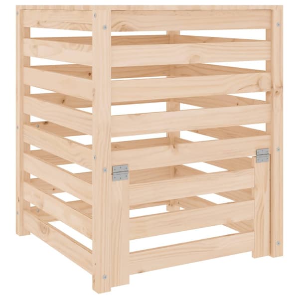 Kompostlåda 63,5x63,5x77,5 cm massiv furu