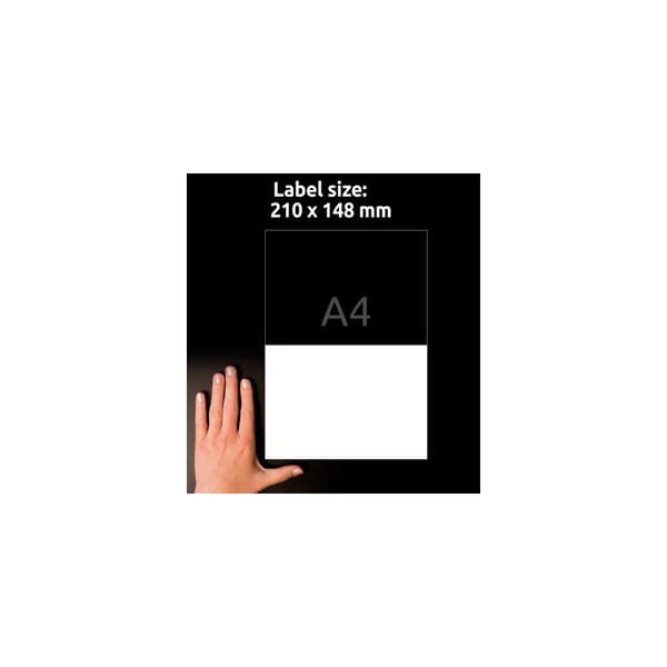 Etikett AVERY 210x148mm 200/fp