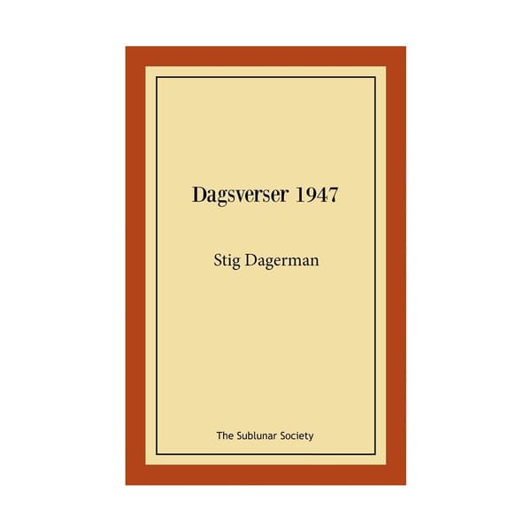Dagsverser 1947 (häftad)
