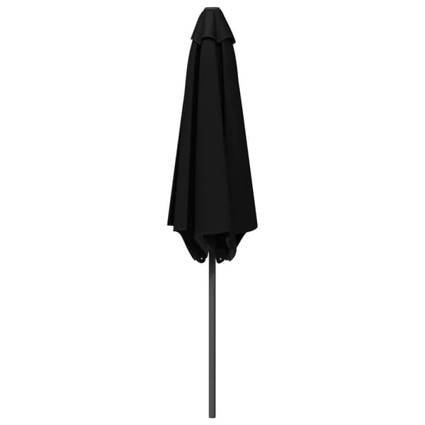 Trädgårdsparasol 270 x 270 cm Polyester Rektangulär Svart
