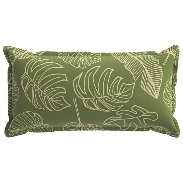 Kuddöverdrag 12 st HOUTEN Bladdesign 40 x 80 cm Polyester