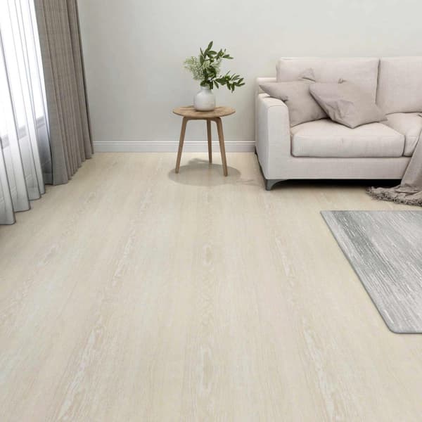 Golvplankor 55 pcs Beige 5,11 m² PVC
