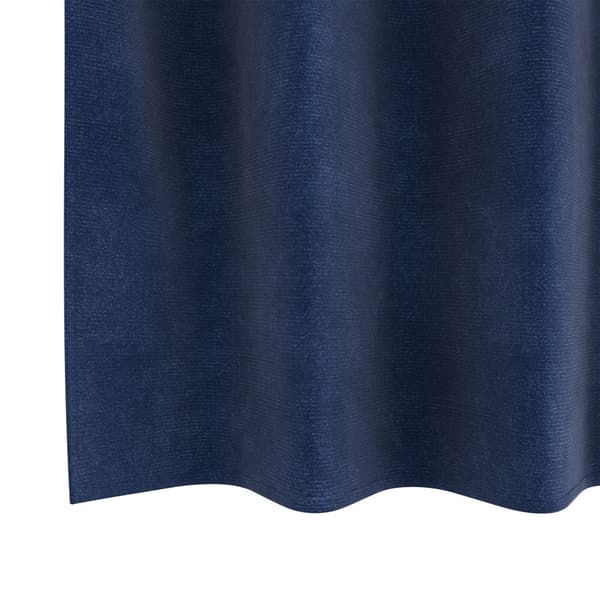 Gardiner 2 st Mörkblå 140 x 140 cm Sammet