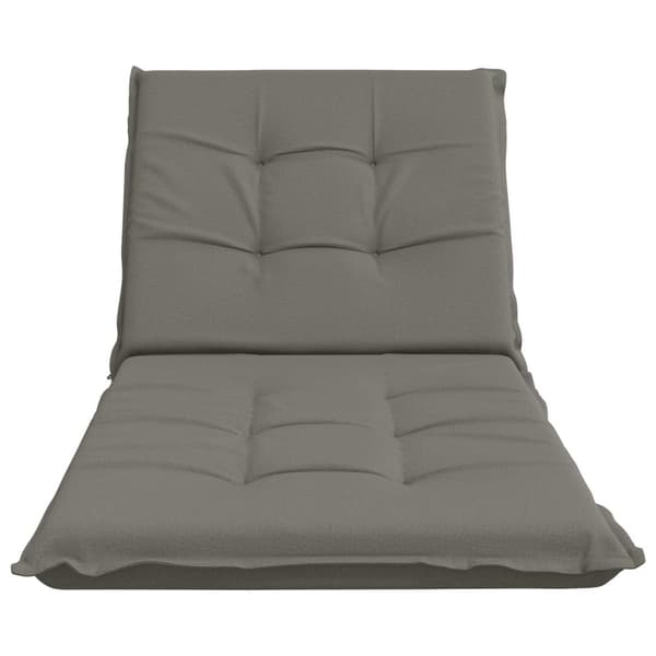 Solstol Kudde GEMERT 100% Polyester Grå 190 x 90 x 9 cm