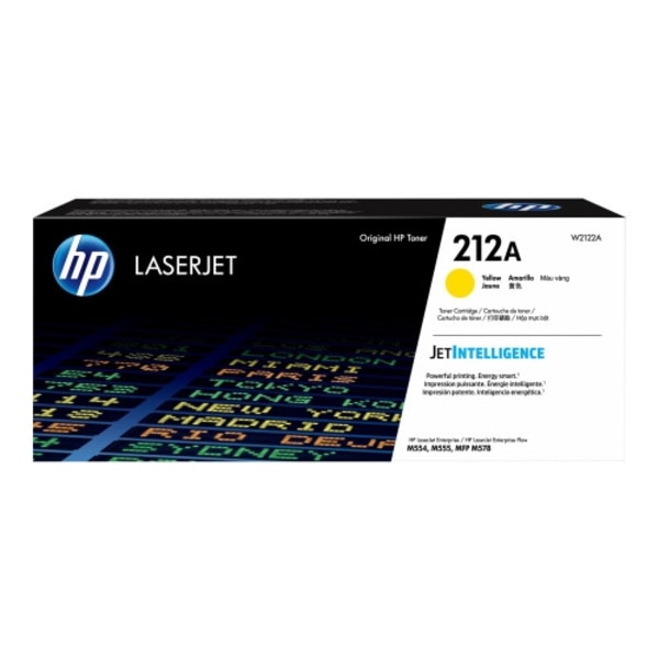 HP 212A - gul - original - LaserJet - tonerkassett (W2122A)