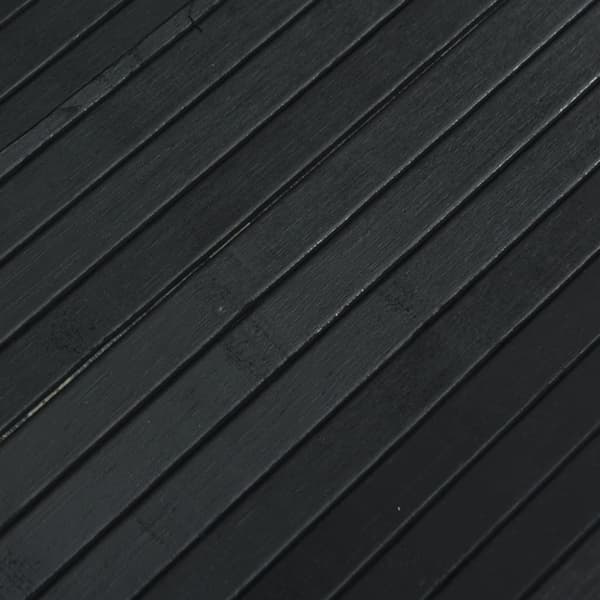Rumsavdelare svart bredd 600 cm höjd 165 cm bambu