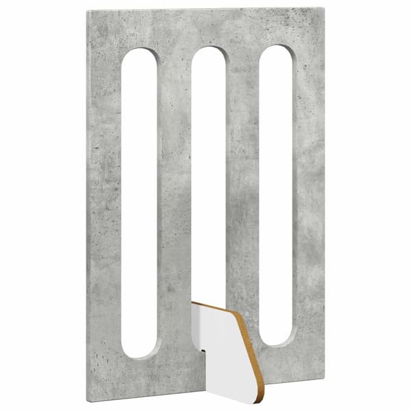 Fällbar husdjursgrind 4 pcs BetongGrå 201 x 38 x 70 cm