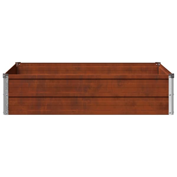 Höjd Trädgårdsbädd Rostig 100 x 80 x 24 cm corton