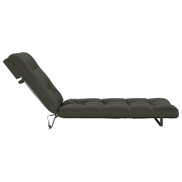 Solstol Kudde VIANEN 100% Polyester Antracit 200 x 80 x 8 cm