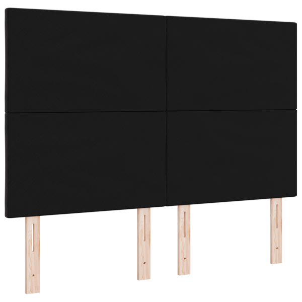 LED huvuddyna Svart 144 cm Sammet
