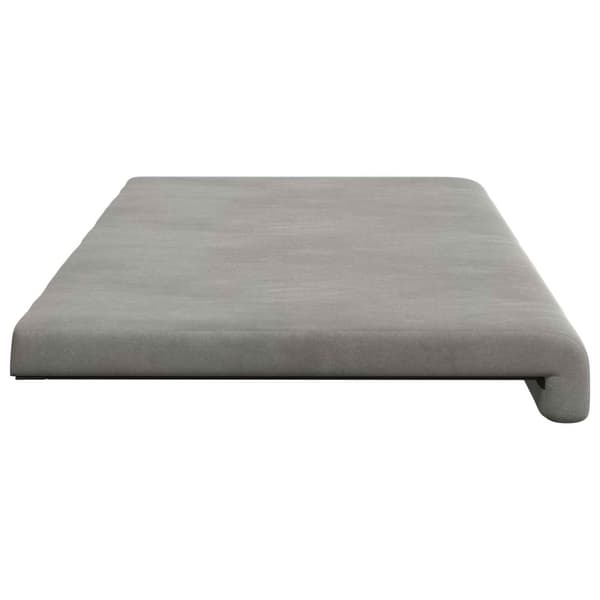 Bänk kudde Sammet (V) Ljusgrå Djup 35 cm