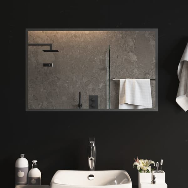 Badrumsspegel LED 80x50 cm