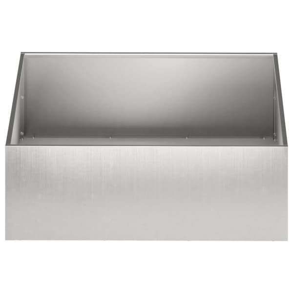 Trädgårdsplanterare Silver 40 x 40 x 20 cm Rostfritt stål