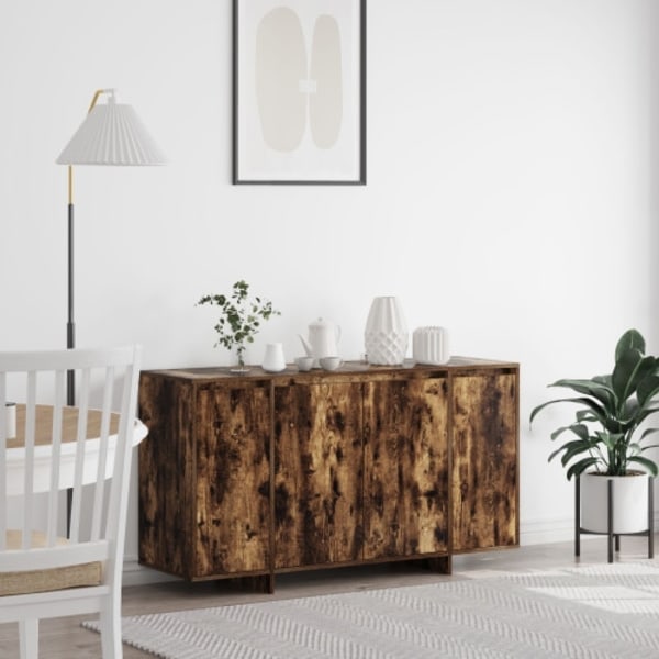 Rökt Ek-Sideboard Rökt ek Trä 135 x 41 x 75 cm Förvaring