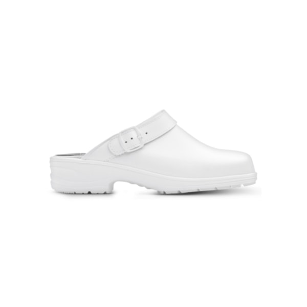 Birka Backstrap Work Clog White Unisex