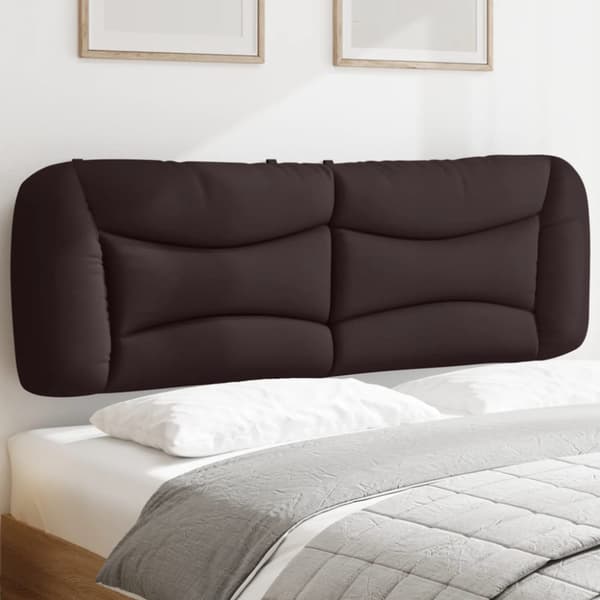 Headboard Cushion "Hvar" Dark Brown 160 cm Fabric