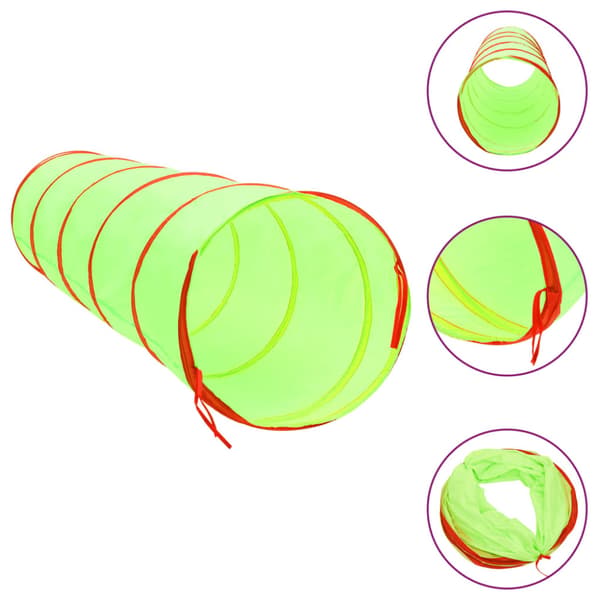 Lektunnel med 250 bollar grön 175 cm polyester
