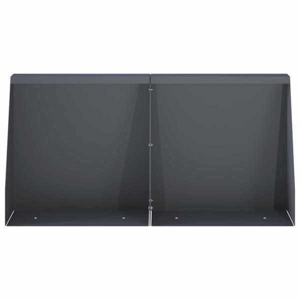 Stödvägg 4 st 40 x 12 x 40 cm Stål Antracit