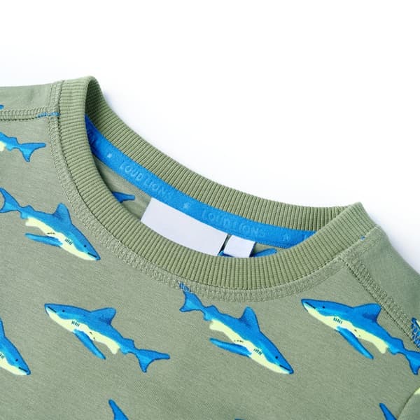 Barntröja ljus khaki 116