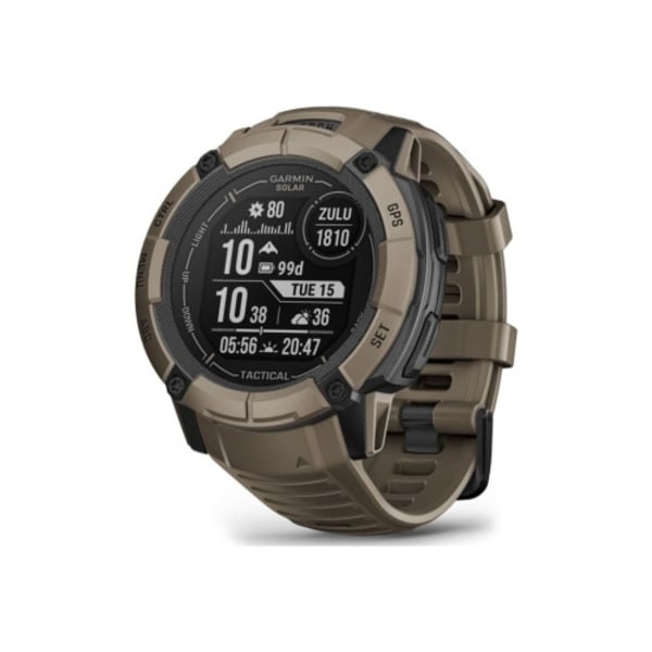 Garmin Instinct 2X Solar Tactical Edition - fiberförstärkta polymerer - Ja smart klocka med band - 64 MB - coyote tan