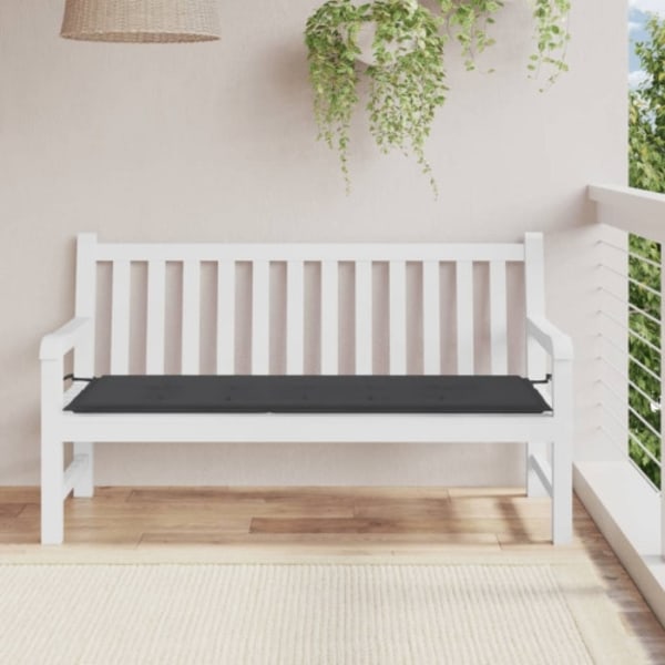 Bänkdyna för trädgården svart 150x50x4 cm oxfordtyg