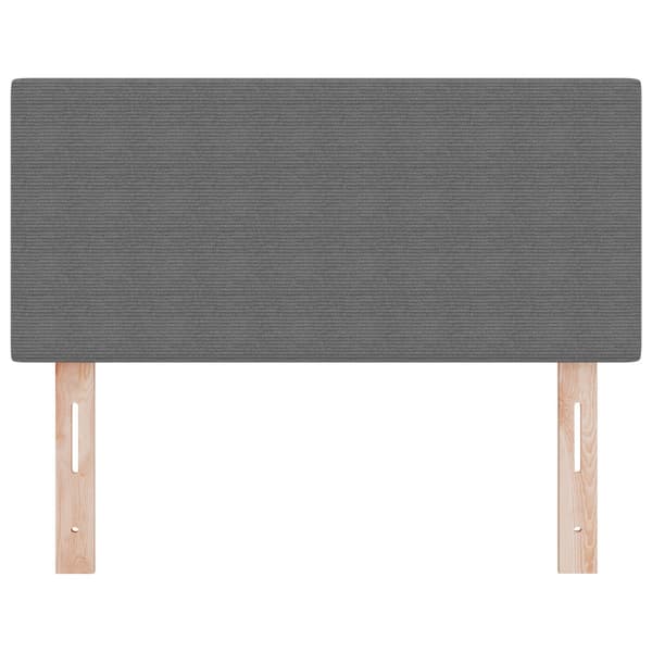 Huvudgavel Ljusgrå 100 cm Kordread tyg