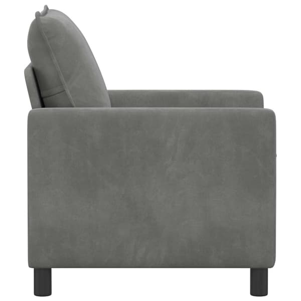 Soffa Mörkgrå 76 x 81 x 87,5 cm Sammet