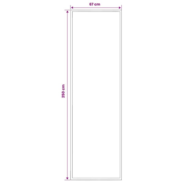 Runner-matta FLORNES Vävd Blå Diamanter 67 x 250 cm PP 7 mm