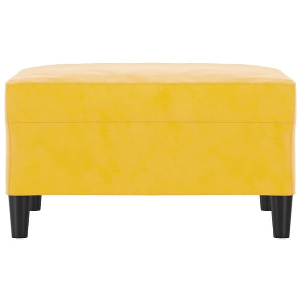 Fotpall Gul 70x55x41 cm sammet