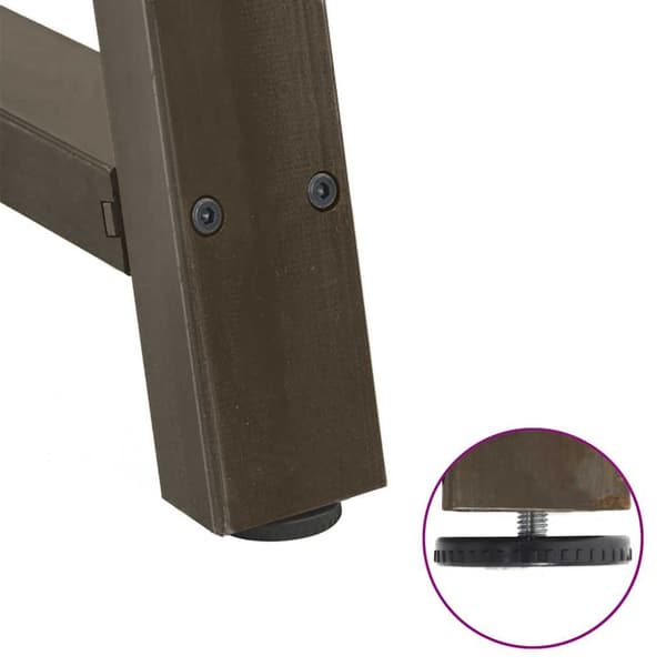 Soffbordsben A-formade 2 st 60x(30-31) cm stål