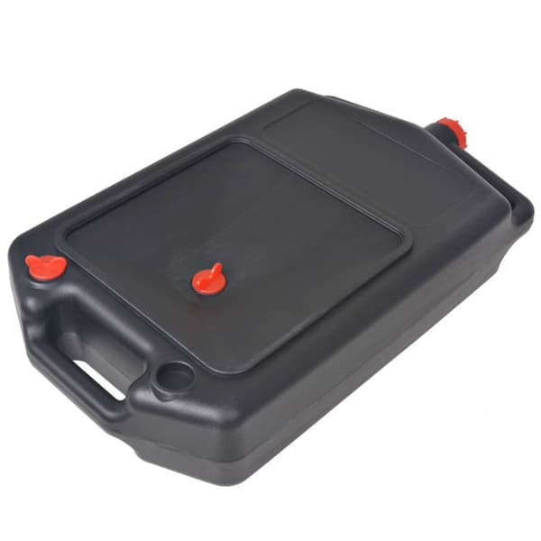 Bärbar spilloljetråg 10 liter