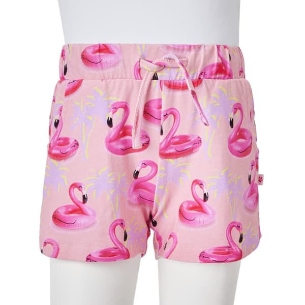 Shorts med snöre för barn ljusrosa 92