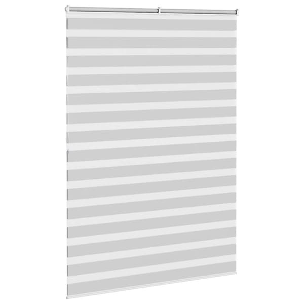 Rullgardin zebra ljusgrå 165x200 cm tyg bredd 160,9cm polyester