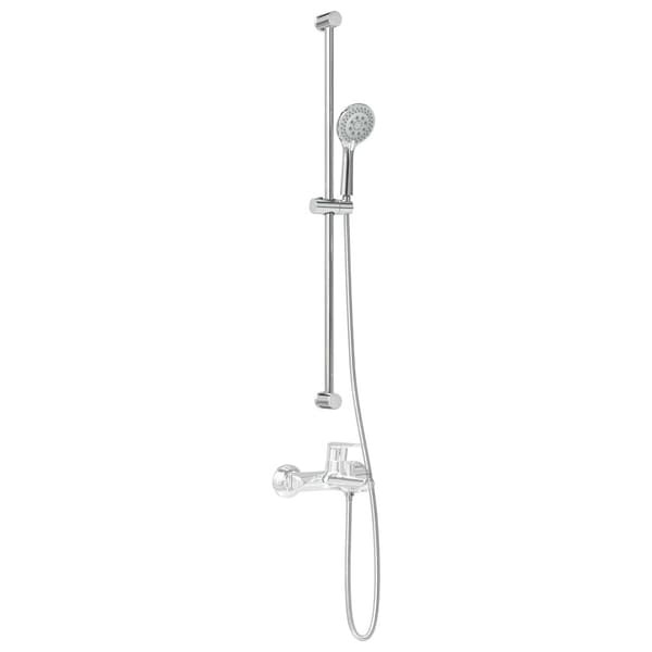 Duschsystemset Krom 101 cm Rostfritt stål