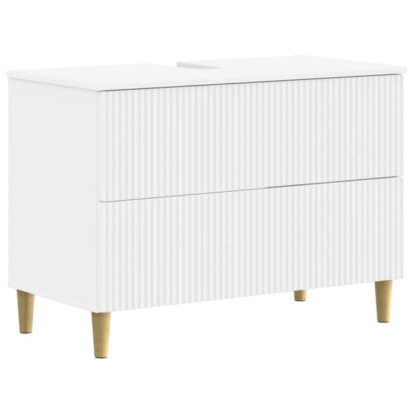 Badrumsskåp med handfat ARNHEM Vit 82 x 41 x 59 cm