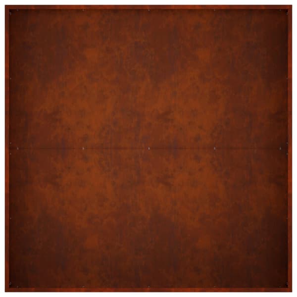 Trädgårdsplanterare Rostig 100 x 100 x 30 cm