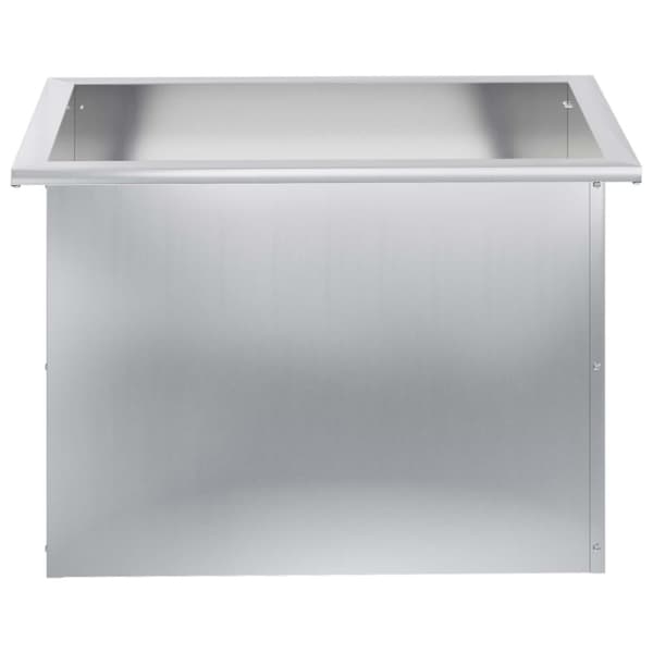 Odlingslåda med LED Silver 40 x 60 x 40 cm Galvaniserat stål