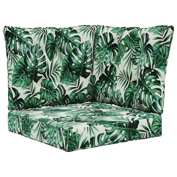 Utomhus Soffa Kudde 3 pcs Bladmönster Polyester