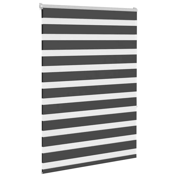 Rullgardin zebra svart 95x150 cm tyg bredd 90,9 cm polyester