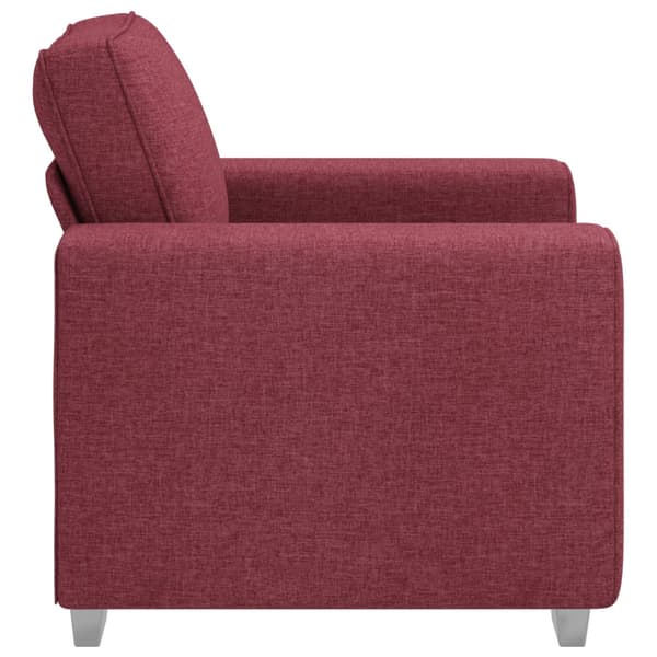 Soffstol Vinröd 100 cm tyg